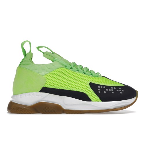 Кроссы Versace Cross Chainer Fluo Green - мужская сетка размеров