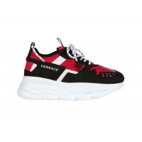 Кроссовки Versace Chain Reaction 2 Red Black