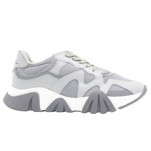 Кроссы Versace Squalo Grey White - мужская сетка размеров