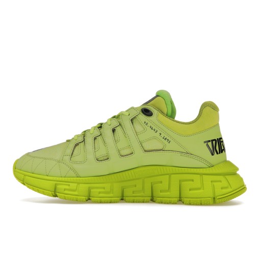 Кроссы Versace Trigreca Lime Black - мужская сетка размеров