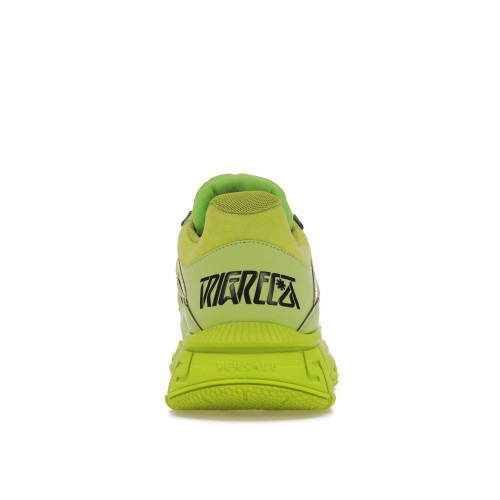 Кроссы Versace Trigreca Lime Black - мужская сетка размеров