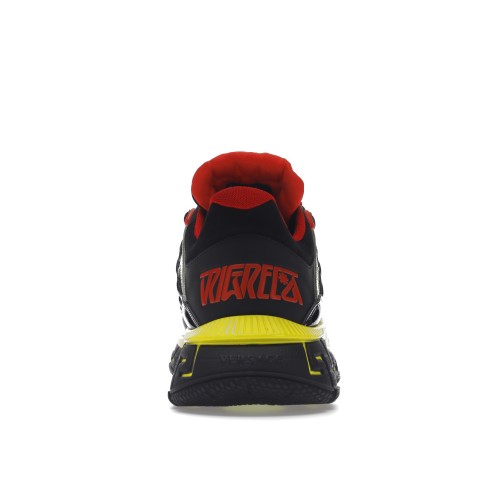 Кроссы Versace Trigreca Black Red Yellow - мужская сетка размеров
