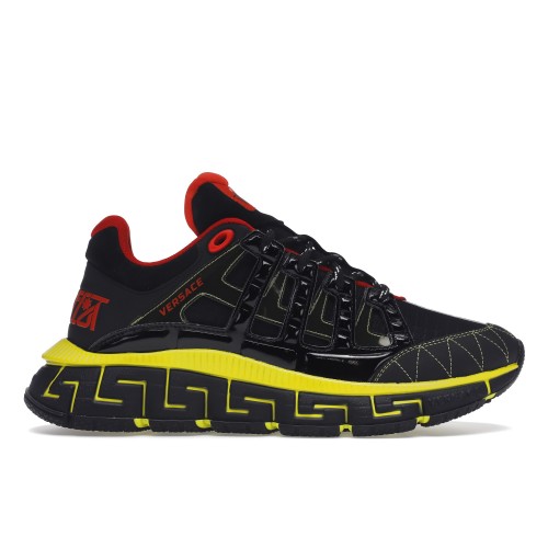 Кроссы Versace Trigreca Black Red Yellow - мужская сетка размеров