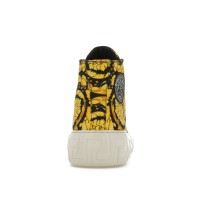 Кроссовки Versace Greca High Top Barocco Print Black Gold