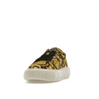 Кроссовки Versace Greca Barocco Print Low Top Yellow Black White