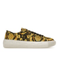 Кроссовки Versace Greca Barocco Print Low Top Yellow Black White