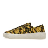 Кроссовки Versace Greca Barocco Print Low Top Yellow Black White
