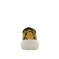 Кроссовки Versace Greca Barocco Print Low Top Yellow Black White