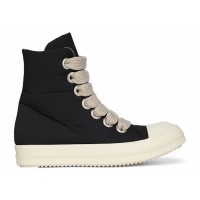 Rick Owens DRKSHDW Hollywood Jumbo Lace Puffer High Top Black Milk