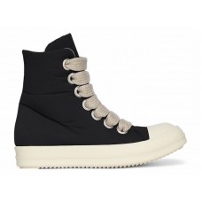 Rick Owens DRKSHDW Hollywood Jumbo Lace Puffer High Top Black Milk