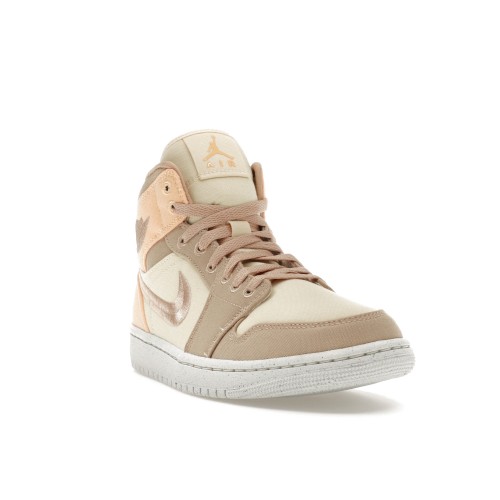 Кроссы Jordan 1 Mid SE Canvas Khaki (W) - женская сетка размеров