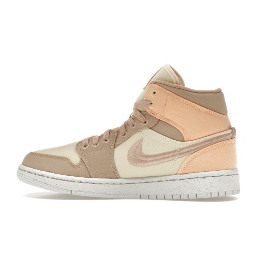 Кроссы Jordan 1 Mid SE Canvas Khaki (W) - женская сетка размеров