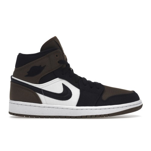 Кроссы Jordan 1 Mid Olive Toe (W) - женская сетка размеров