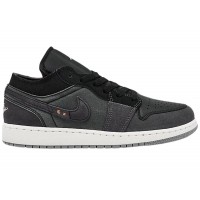 Подростковые Jordan 1 Low Craft Inside Out Black (GS)
