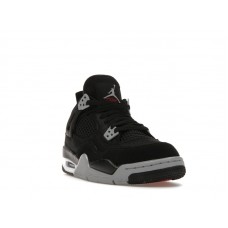 Подростковые Jordan 4 Retro Black Canvas (GS)