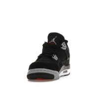 Подростковые Jordan 4 Retro Black Canvas (GS)