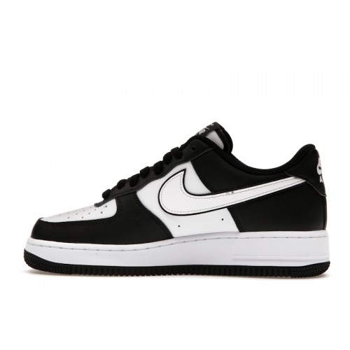 Кроссы Nike Air Force 1 Low 07 White Swoosh Panda - мужская сетка размеров