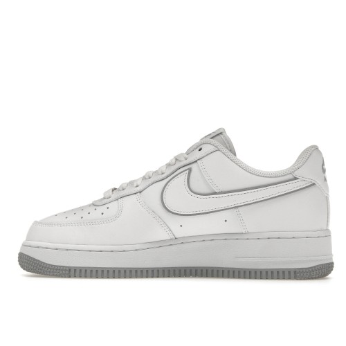 Кроссы Nike Air Force 1 07 Low White Wolf Grey Sole - мужская сетка размеров