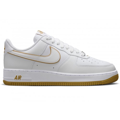 Кроссы Nike Air Force 1 Low 07 White Bronzine - мужская сетка размеров