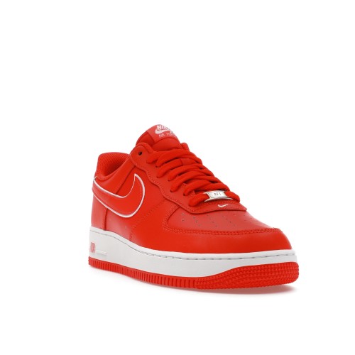 Кроссы Nike Air Force 1 Low 07 Picante Red White - мужская сетка размеров