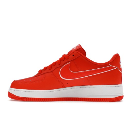 Кроссы Nike Air Force 1 Low 07 Picante Red White - мужская сетка размеров