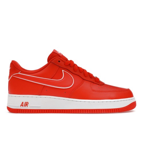 Кроссы Nike Air Force 1 Low 07 Picante Red White - мужская сетка размеров