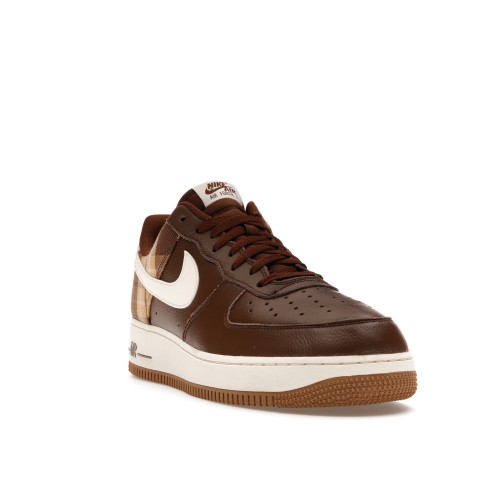 Кроссы Nike Air Force 1 Low 07 LX Brown Plaid - мужская сетка размеров