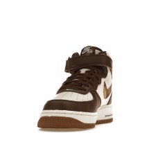 Кроссовки Nike Air Force 1 Mid 07 Brown Plaid