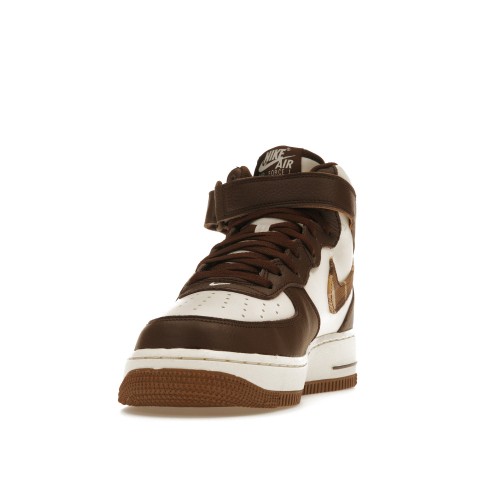 Кроссы Nike Air Force 1 Mid 07 Brown Plaid - мужская сетка размеров