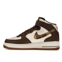 Кроссовки Nike Air Force 1 Mid 07 Brown Plaid