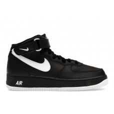 Кроссовки Nike Air Force 1 Mid 07 Black White Sole