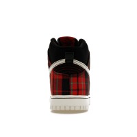 Кроссовки Nike Dunk High SE Tartan Plaid Black University Red
