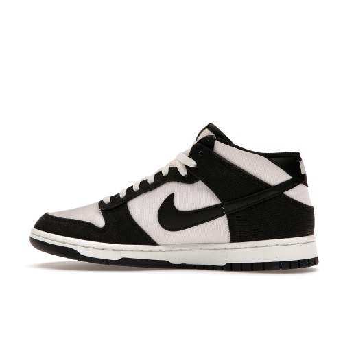 Кроссы Nike Dunk Mid Canvas Panda - мужская сетка размеров