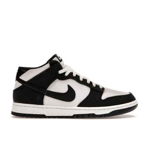 Кроссы Nike Dunk Mid Canvas Panda - мужская сетка размеров