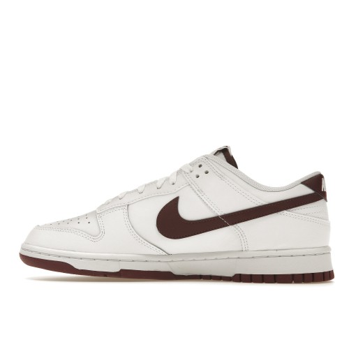 Кроссы Nike Dunk Low Retro White Night Maroon - мужская сетка размеров