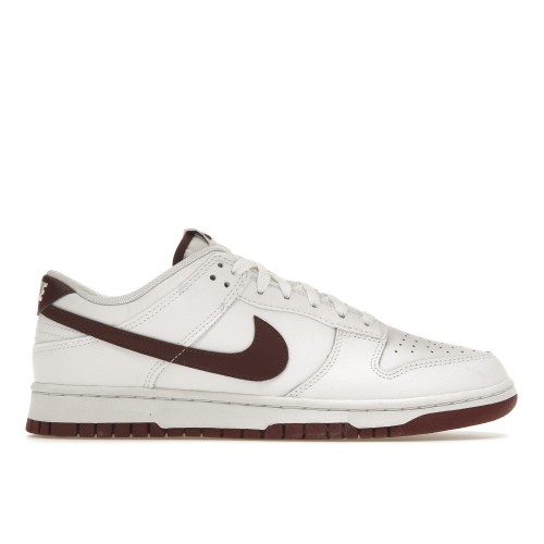 Кроссы Nike Dunk Low Retro White Night Maroon - мужская сетка размеров