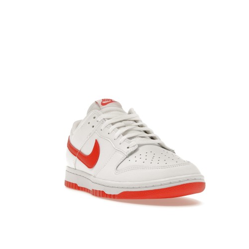 Кроссы Nike Dunk Low Retro White Picante Red - мужская сетка размеров