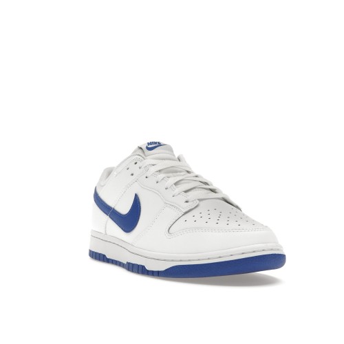 Кроссы Nike Dunk Low White Hyper Royal - мужская сетка размеров