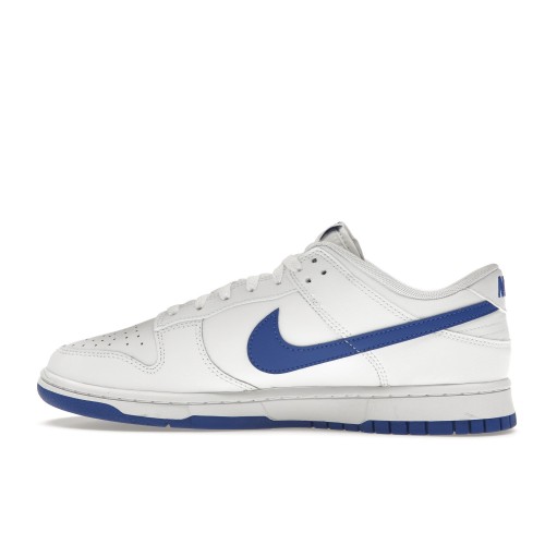 Кроссы Nike Dunk Low White Hyper Royal - мужская сетка размеров