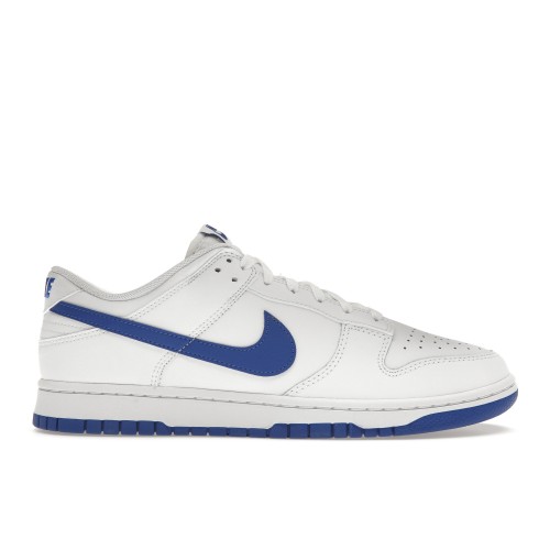 Кроссы Nike Dunk Low White Hyper Royal - мужская сетка размеров