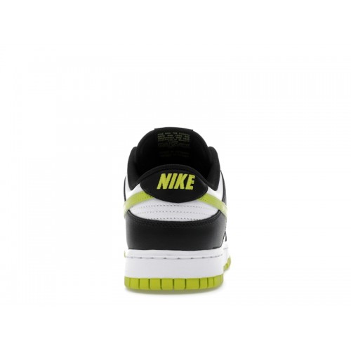 Nike Dunk Low Black Bright Cactus - мужская сетка размеров