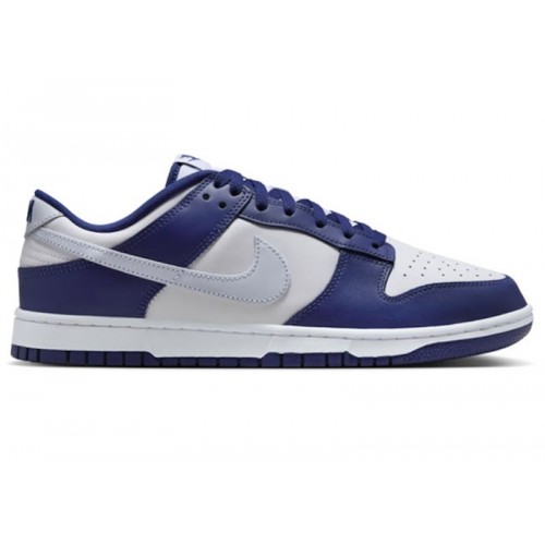 Кроссы Nike Dunk Low Deep Royal Football Grey - мужская сетка размеров