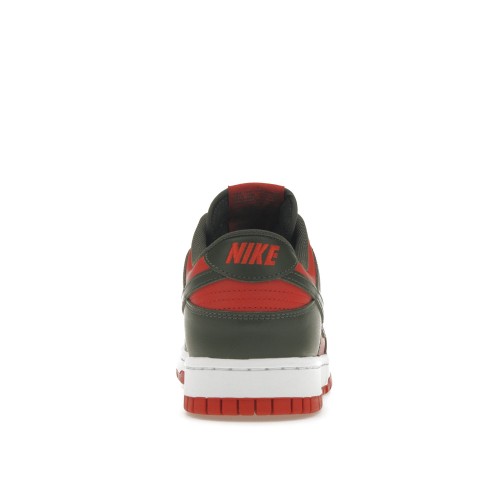 Кроссы Nike Dunk Low Mystic Red Cargo Khaki - мужская сетка размеров