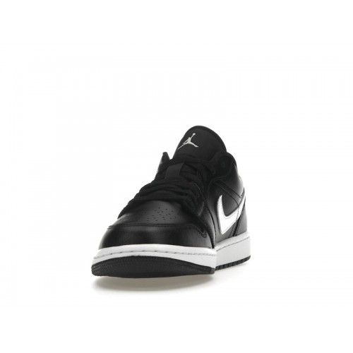 Кроссы Jordan 1 Low Black White (2022) (W) - женская сетка размеров