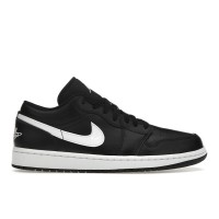Женские кроссовки Jordan 1 Low Black White (2022) (W)