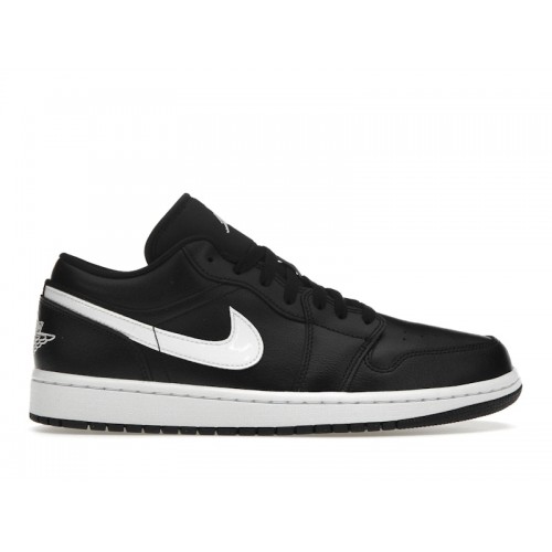 Кроссы Jordan 1 Low Black White (2022) (W) - женская сетка размеров