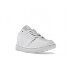Женские Jordan 1 Low Triple White (2022) (W)