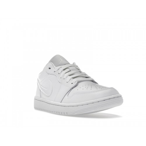 Кроссы Jordan 1 Low Triple White (2022) (W) - женская сетка размеров