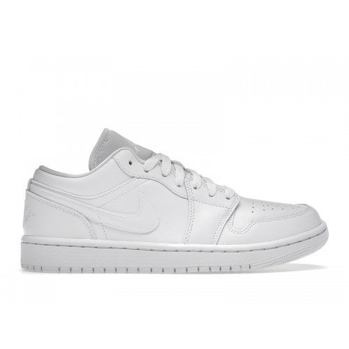 Кроссы Jordan 1 Low Triple White (2022) (W) - женская сетка размеров