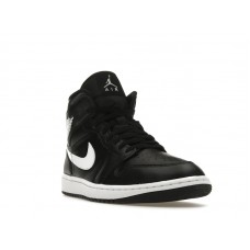 Женские Jordan 1 Mid Black White (W)